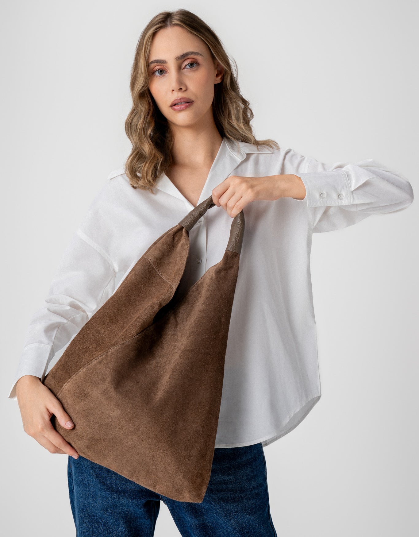 BOLSA BAGGY MADRE REINA TAUPE