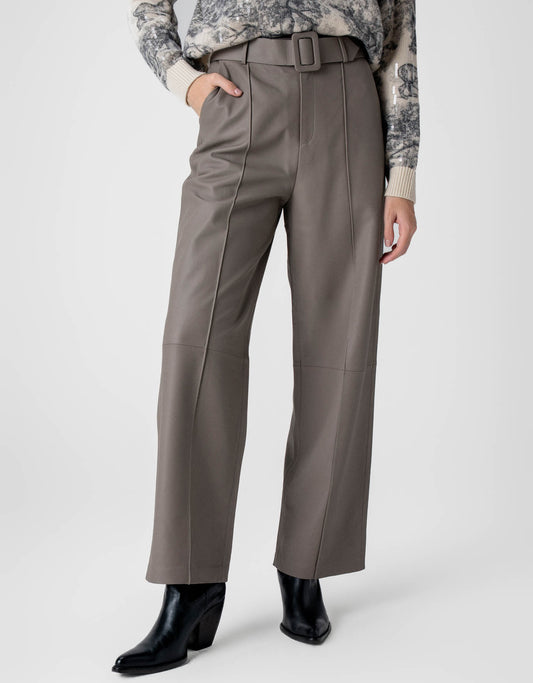 CALÇA IRIS MADRE REINA COURO CINZA