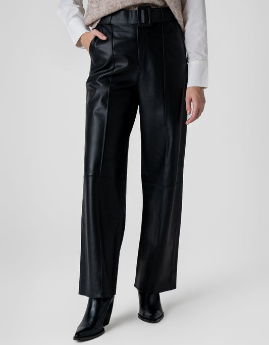 CALÇA IRIS MADRE REINA COURO PRETO