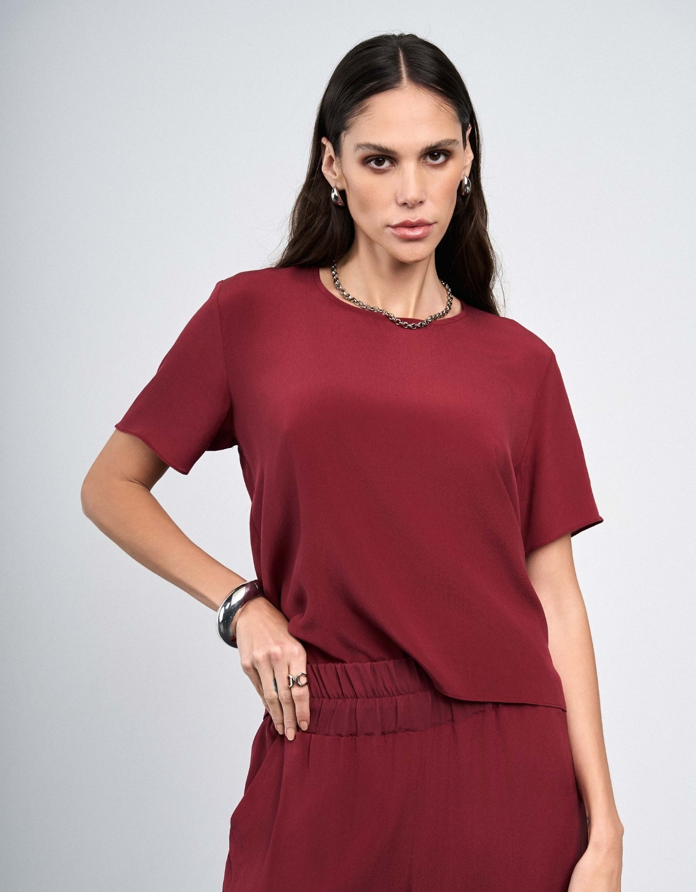 CALÇA LAÍS MADRE REINA SEDA PINOT