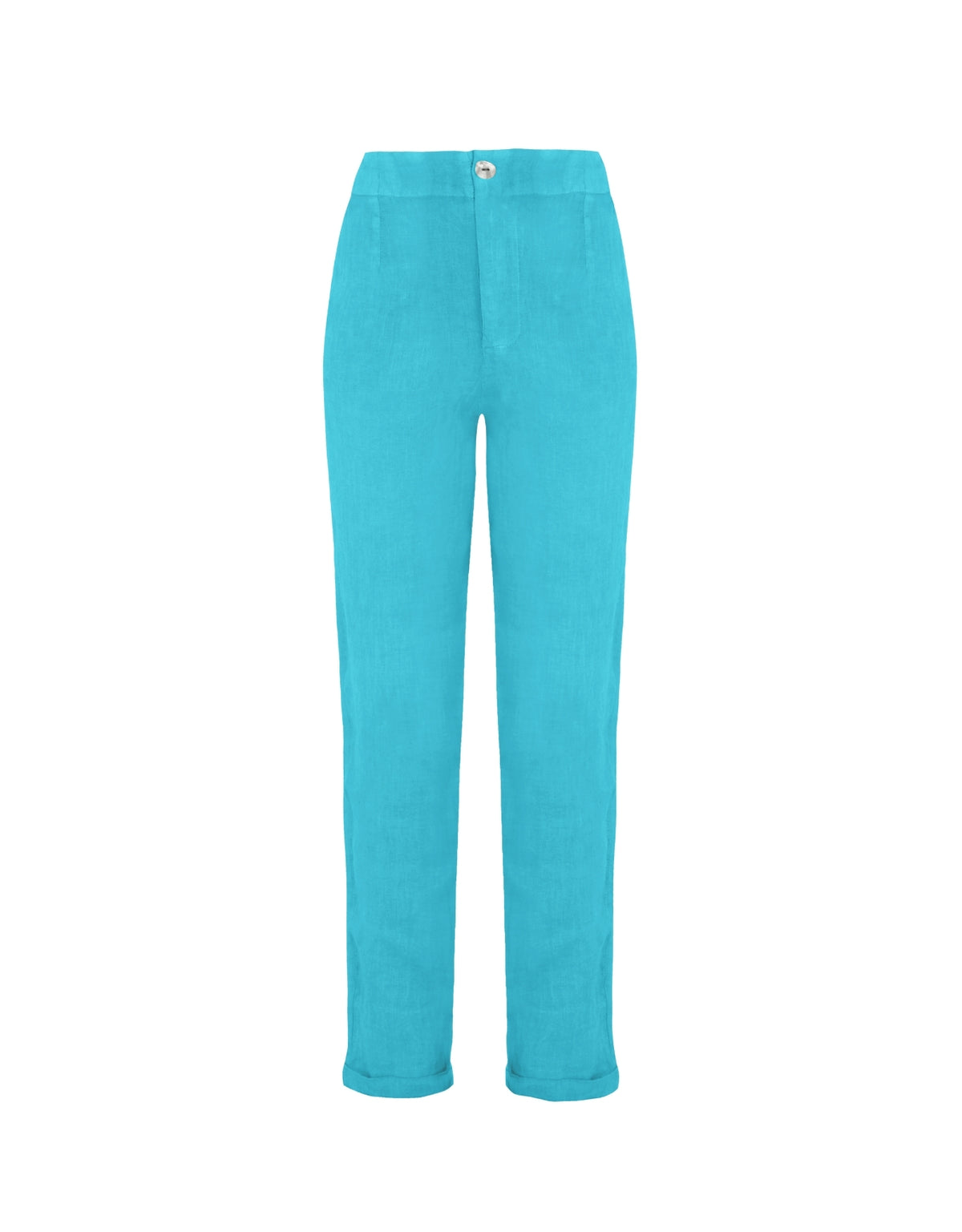 CALÇA MADRE REINA LINHO TURQUOISE
