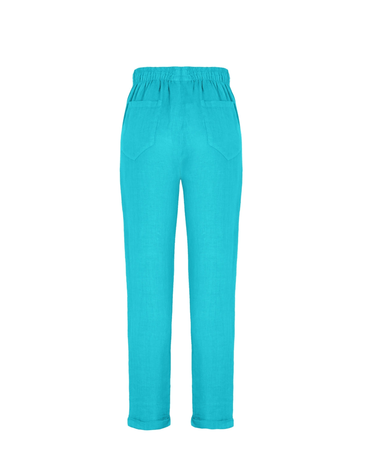 CALÇA MADRE REINA LINHO TURQUOISE