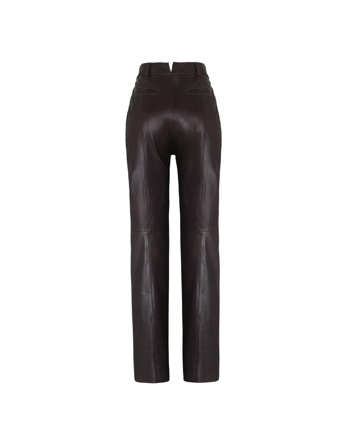 CALÇA MADRE REINA PYTHON COM COURO DARK BROWN