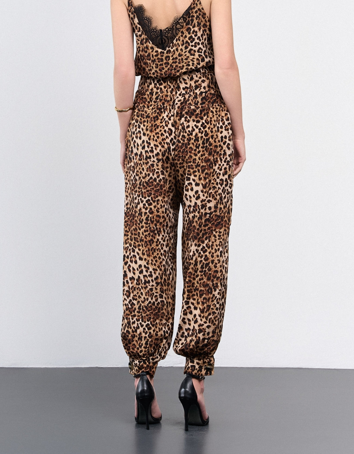 CALÇA MADRE REINA SEDA ANIMAL PRINT
