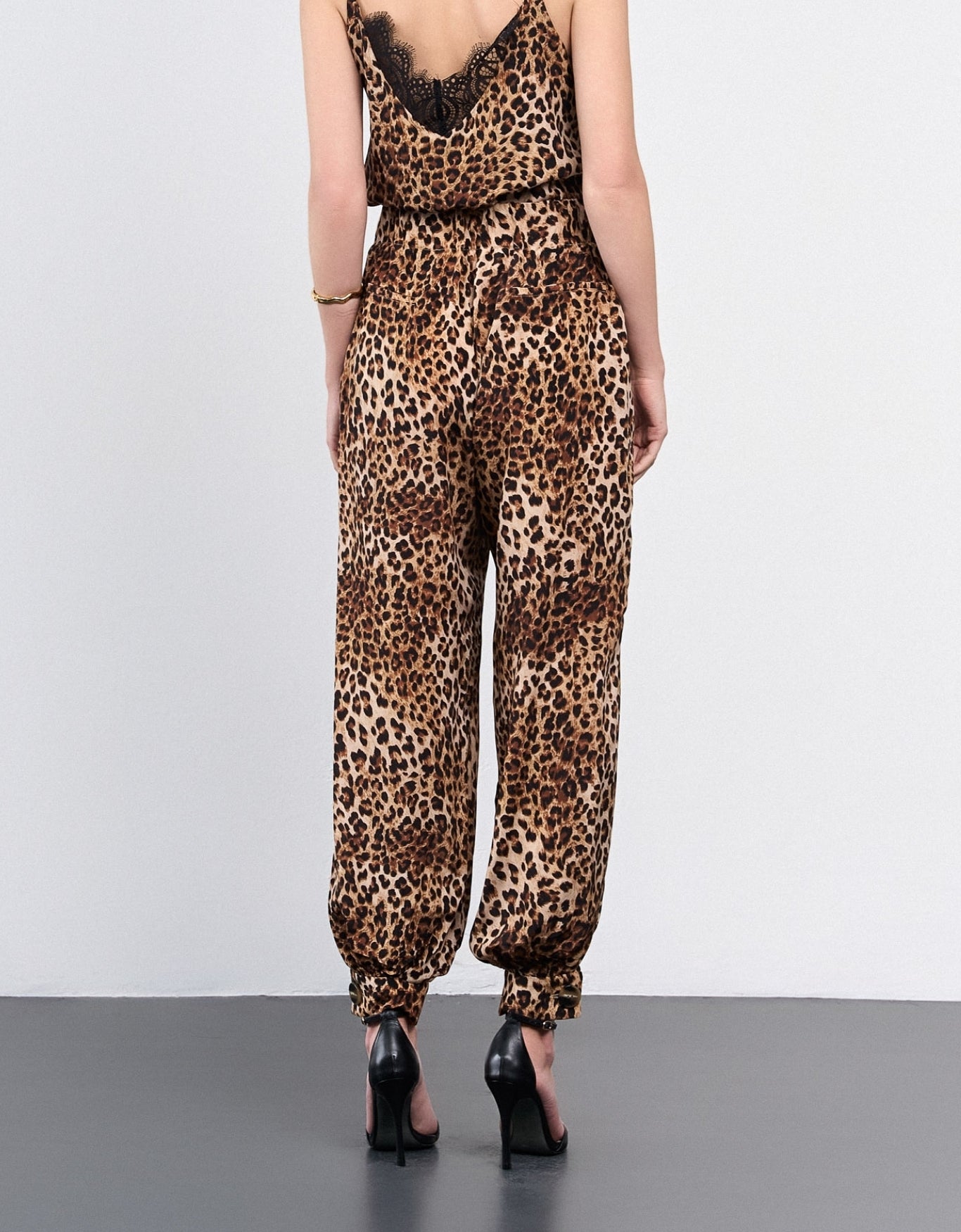 CALÇA MADRE REINA SEDA ANIMAL PRINT