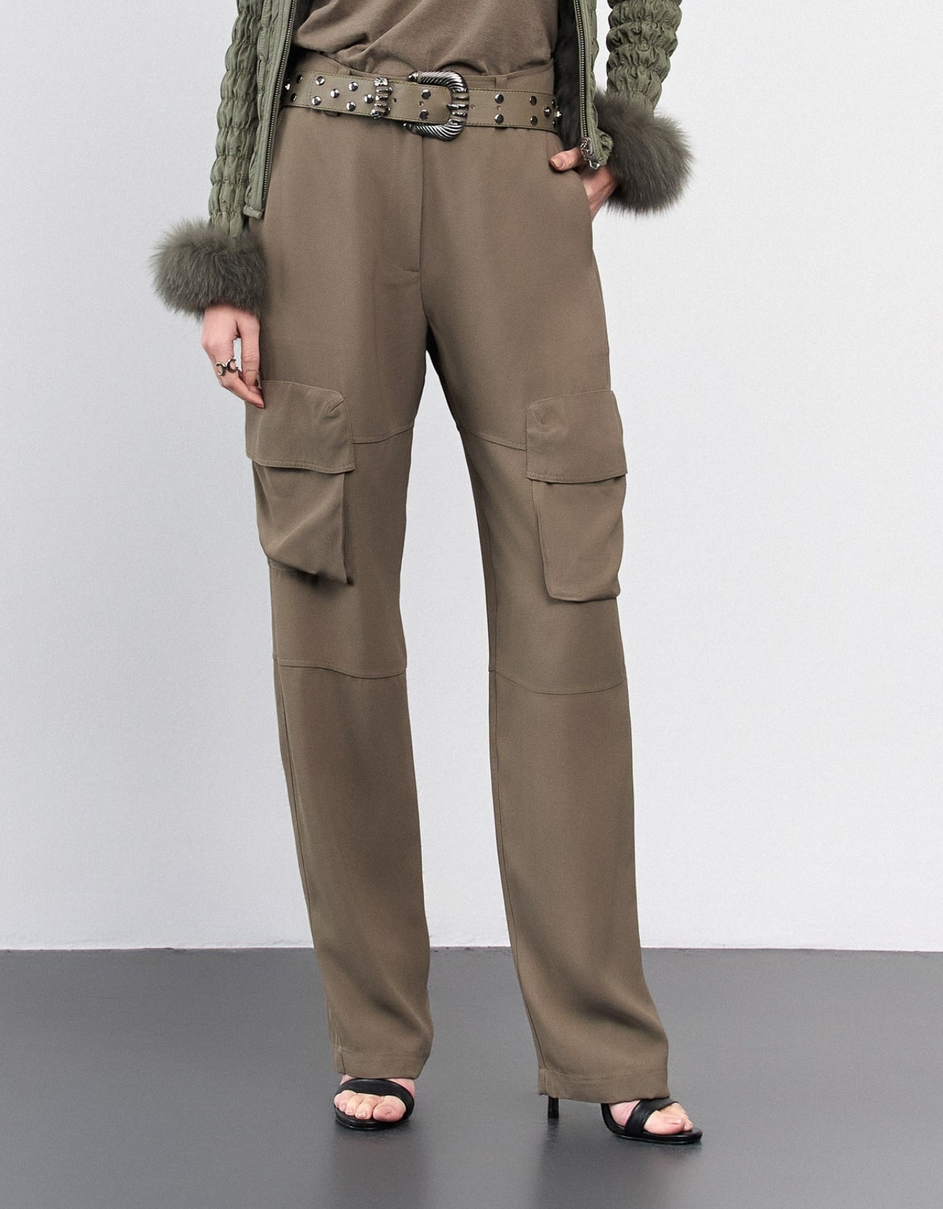 CALÇA MARGÔ MADRE REINA ALFAIATARIA GREIGE