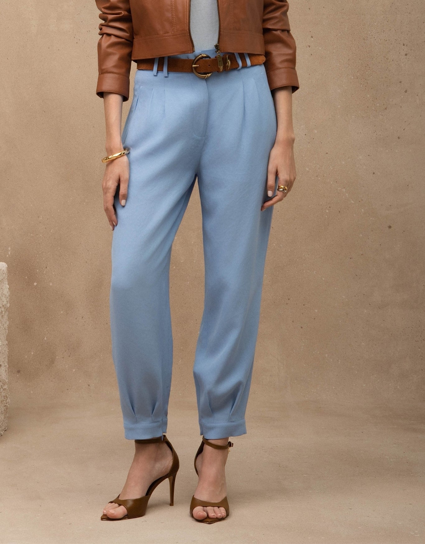 CALÇA MARIANA MADRE REINA ALFAIATARIA AZUL ÁGATA