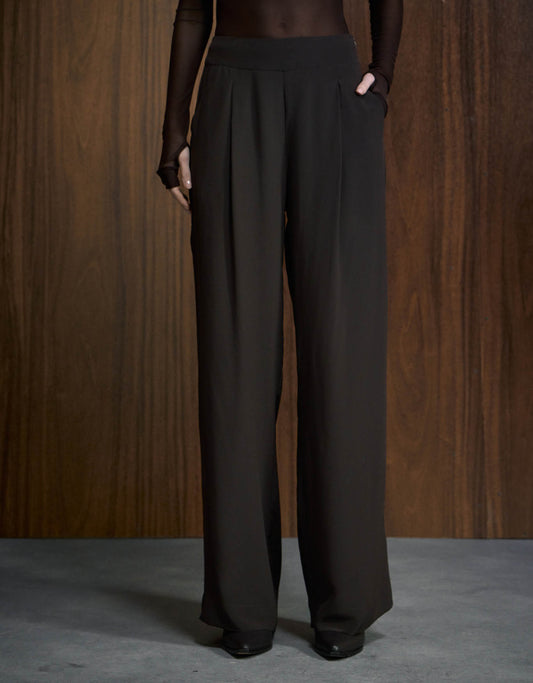 CALÇA MELINA MADRE REINA SEDA MADEIRA