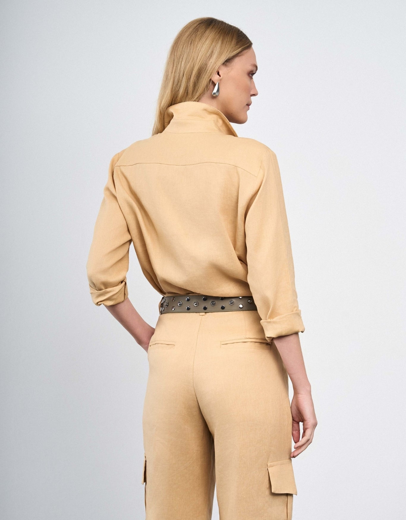 CAMISA ANNA MADRE REINA LINHO DESERT