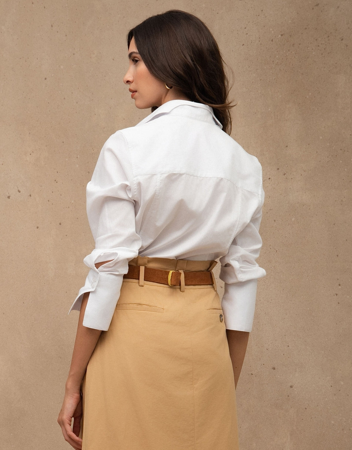 CAMISA ANNA MADRE REINA TRICOLINE OFF WHITE