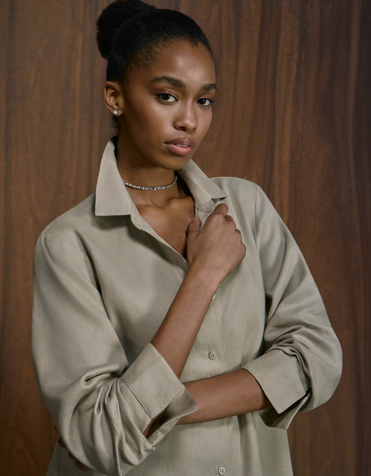 CAMISA ANNA MADRE REINA LINHO FENDI