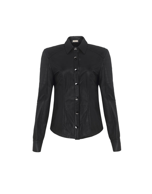 CAMISA AURORA MADRE REINA COURO PRETO