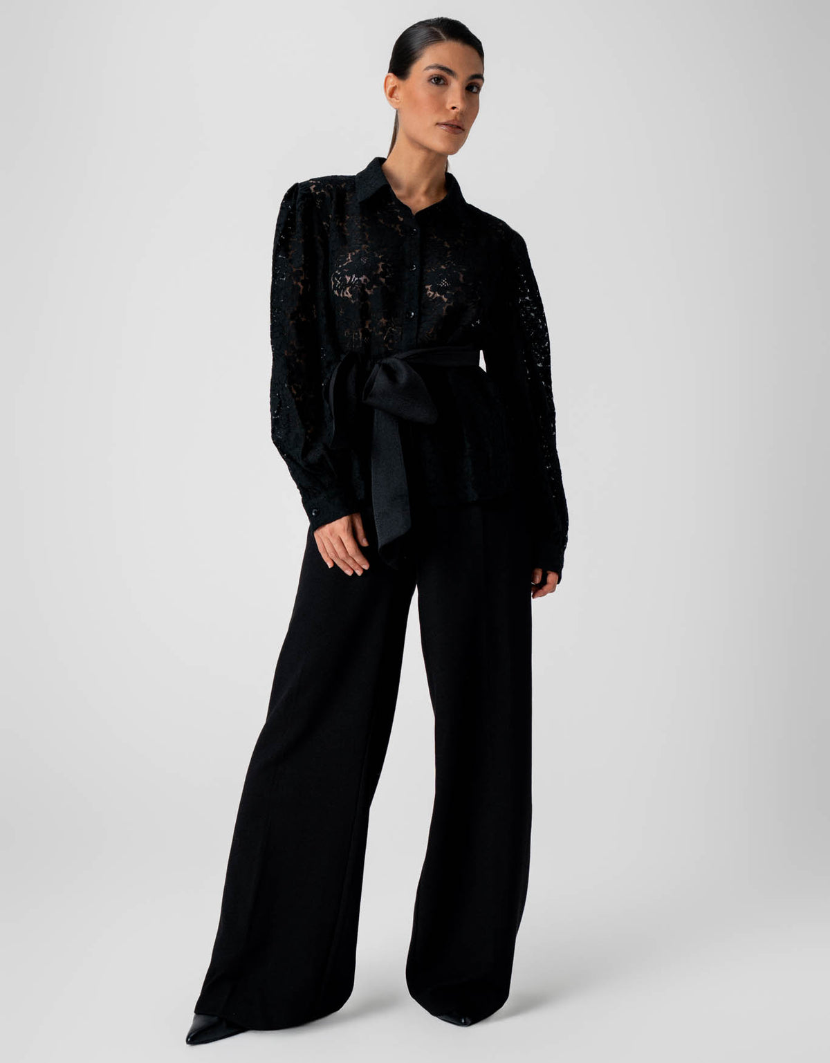 CAMISA BIANCA MADRE REINA PRETO