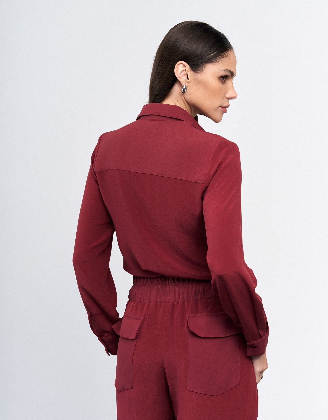 CAMISA LAÍS MADRE REINA SEDA PINOT