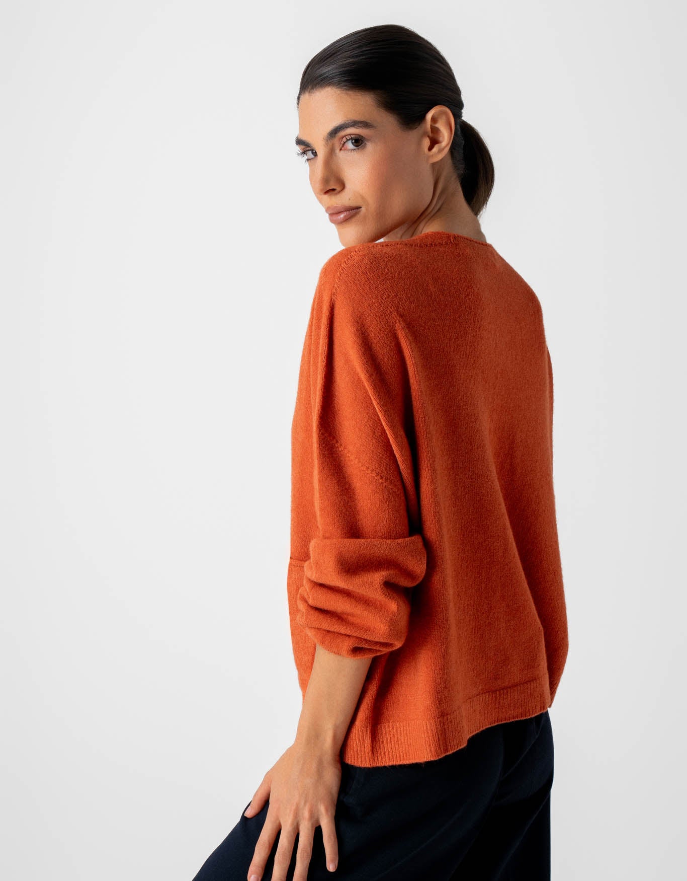 CARDIGAN JADE MADRE REINA LARANJA
