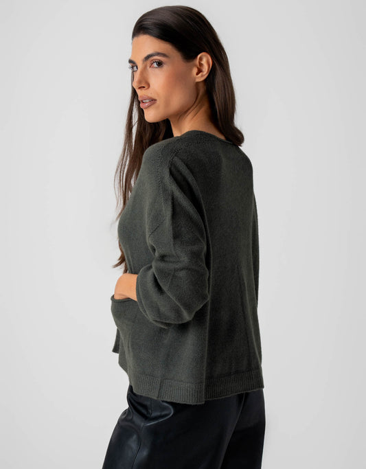 CARDIGAN JADE MADRE REINA PRETO