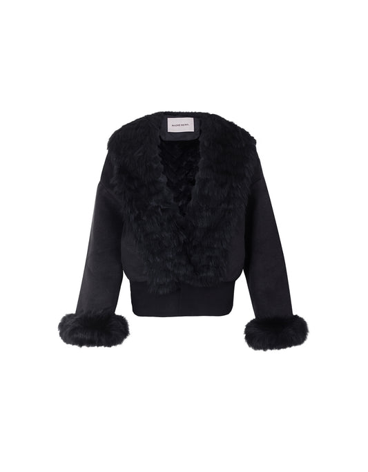 CASACO AMELIE MADRE REINA LÃ PRETO