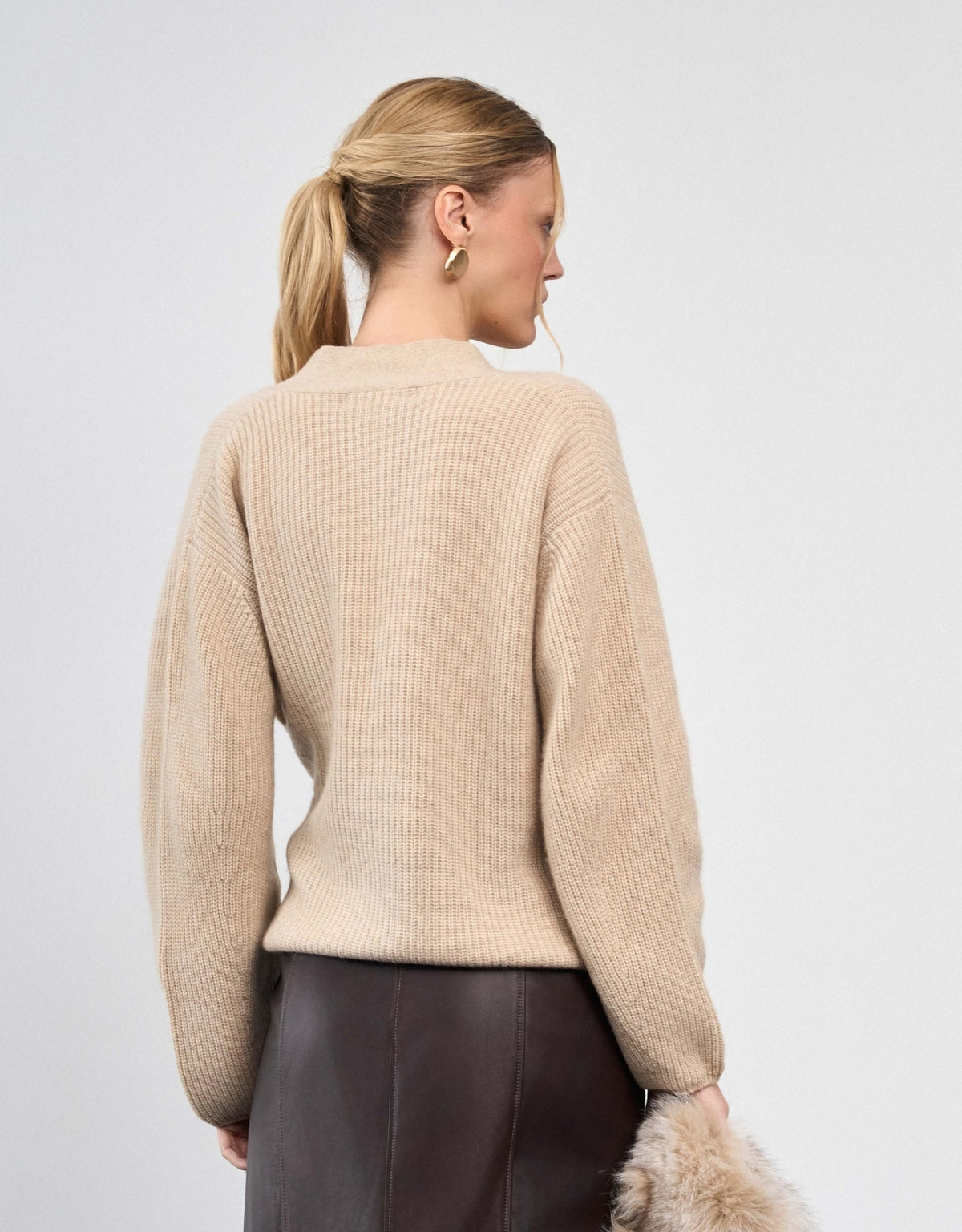 CASACO BETINA MADRE REINA CASHMERE DESERT