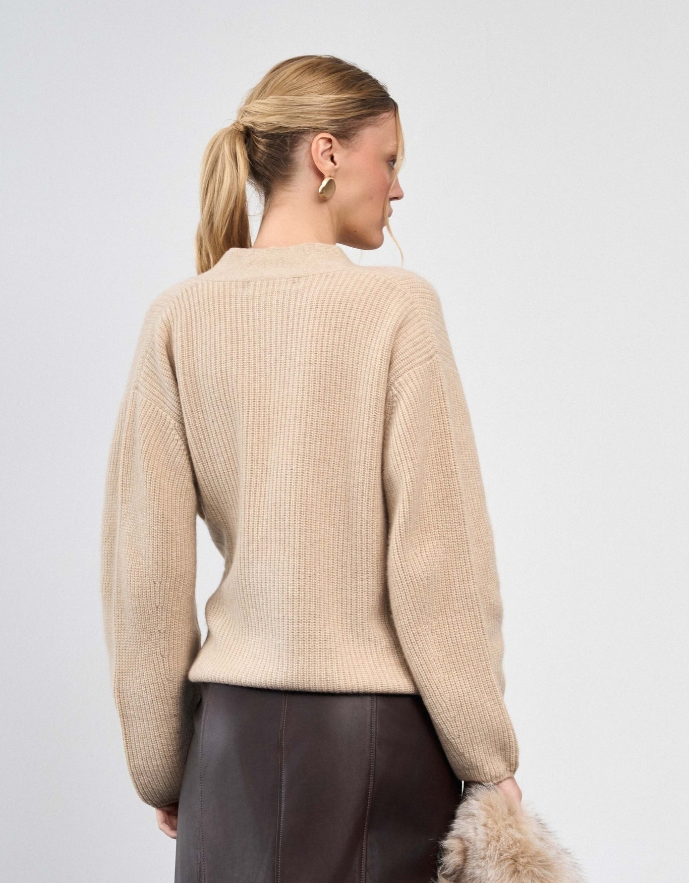 CASACO BETINA MADRE REINA CASHMERE DESERT