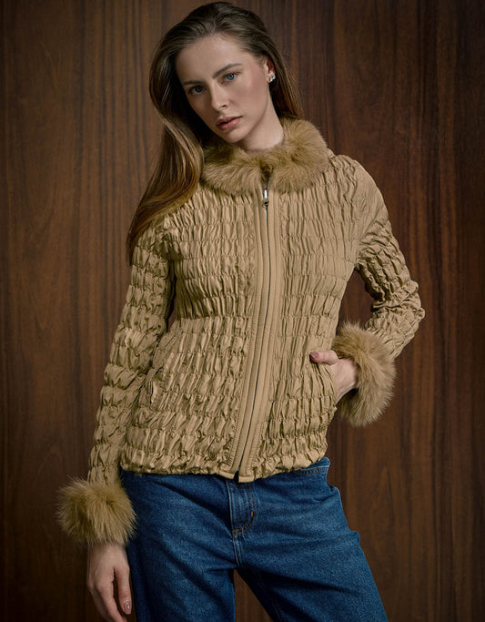 CASACO BIA MADRE REINA PELE ARGILA