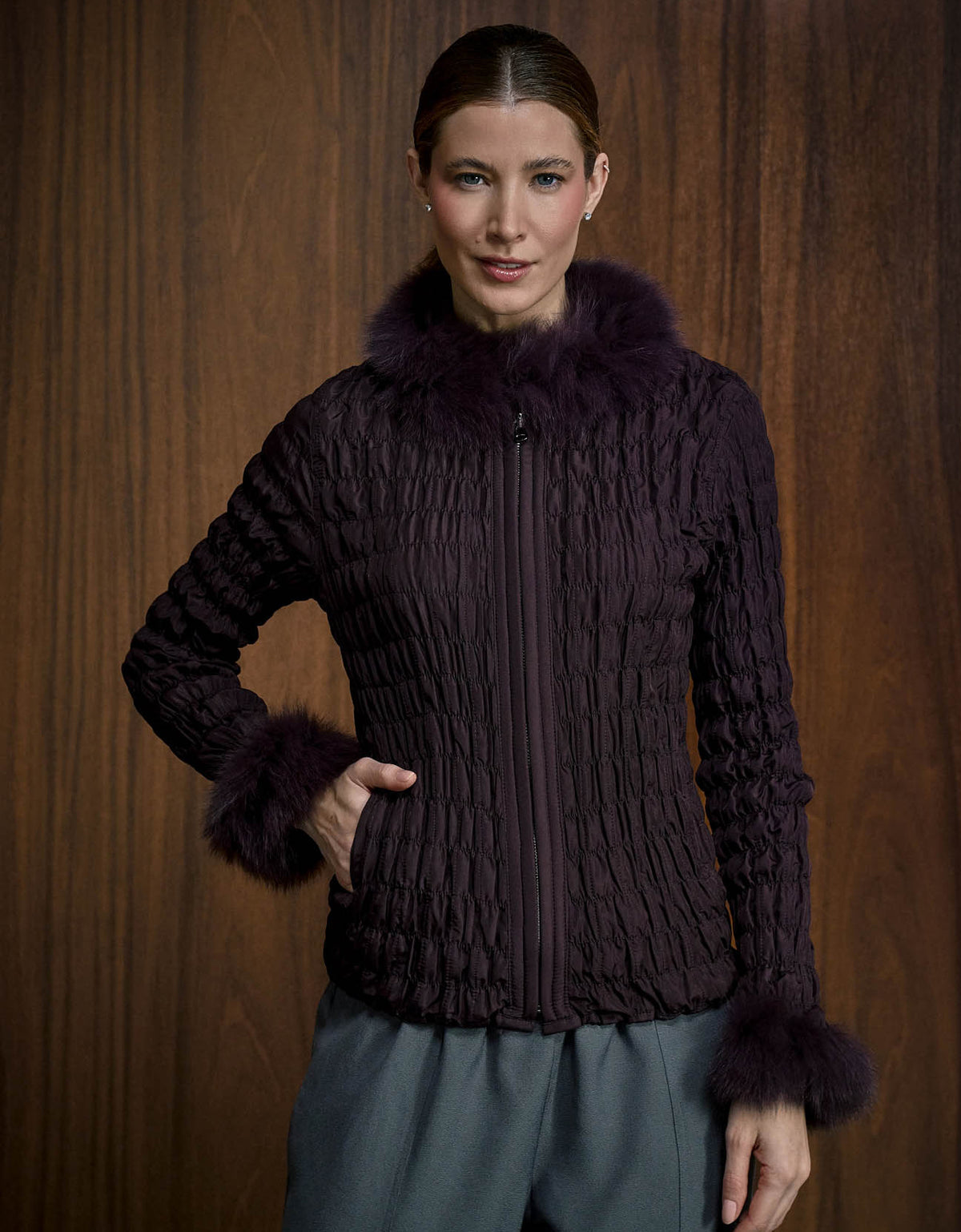 CASACO BIA MADRE REINA PELE BERINGELA