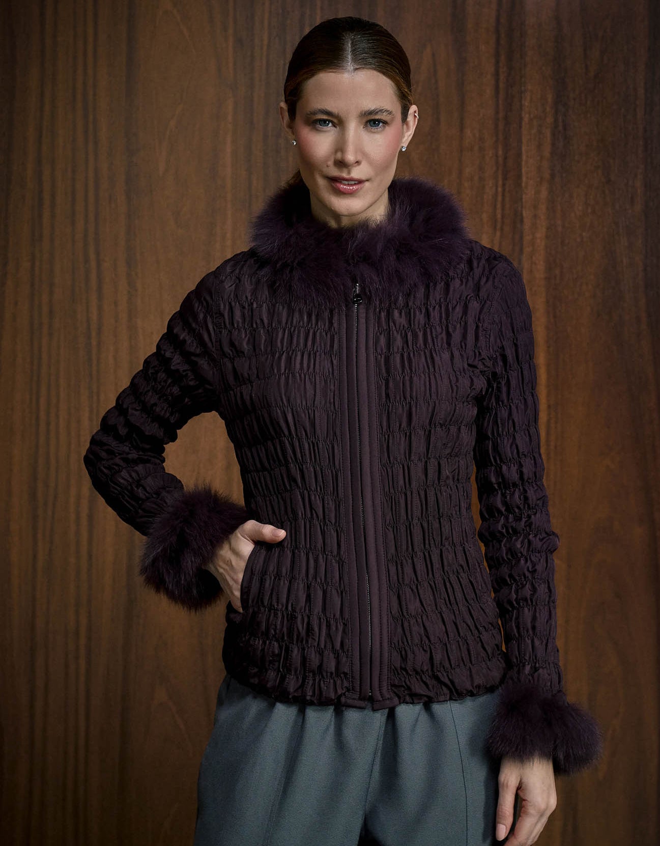 CASACO BIA MADRE REINA PELE BERINGELA