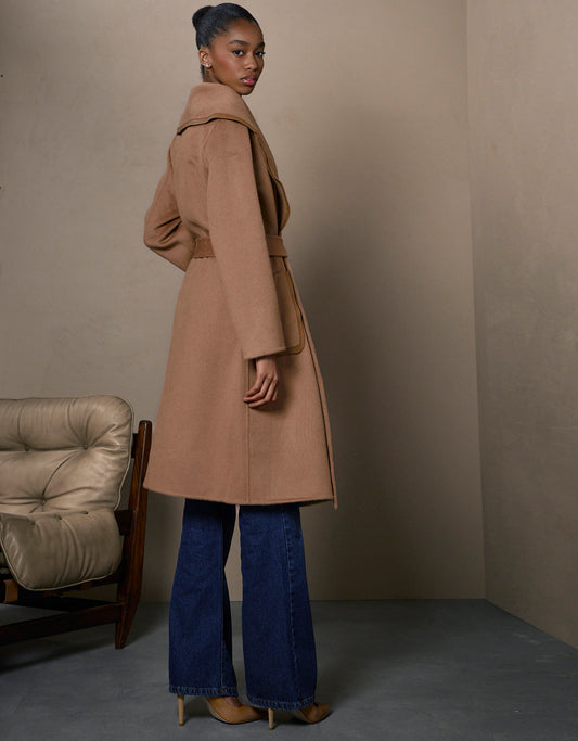 CASACO CLAIR MADRE REINA LÃ CAMEL