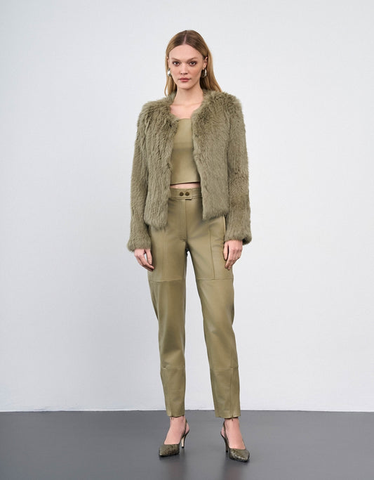 CASACO CLÁSSICO MADRE REINA PELE GREIGE