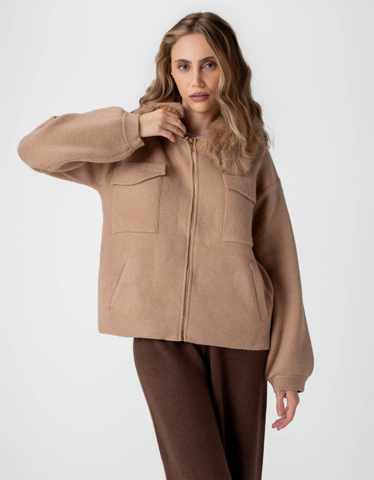 CASACO JOANA MADRE REINA CAMEL