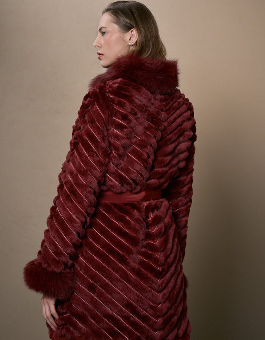 CASACO LOLA REVERSÍVEL MADRE REINA PELE CANELA