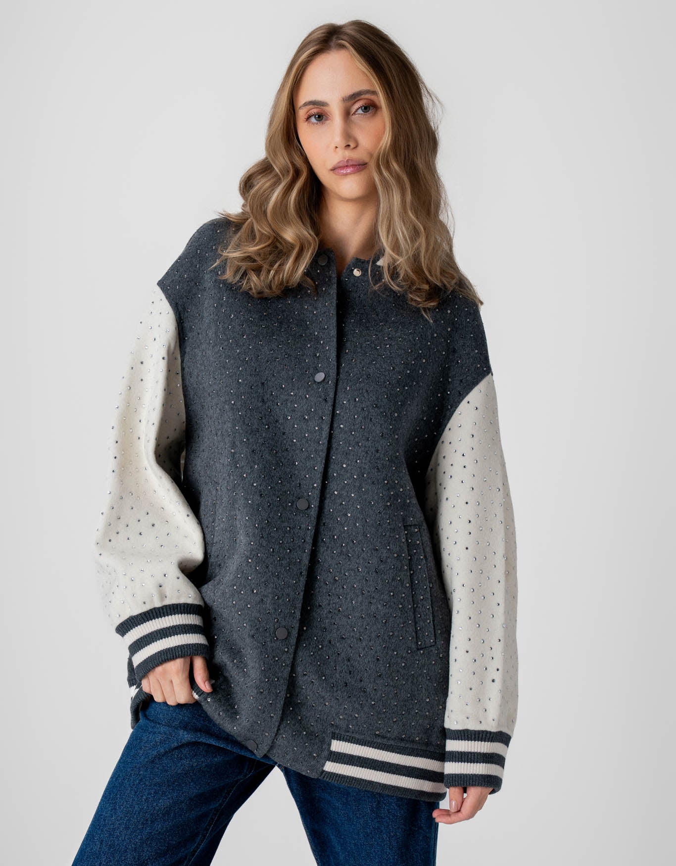 CASACO LUNA MADRE REINA CINZA