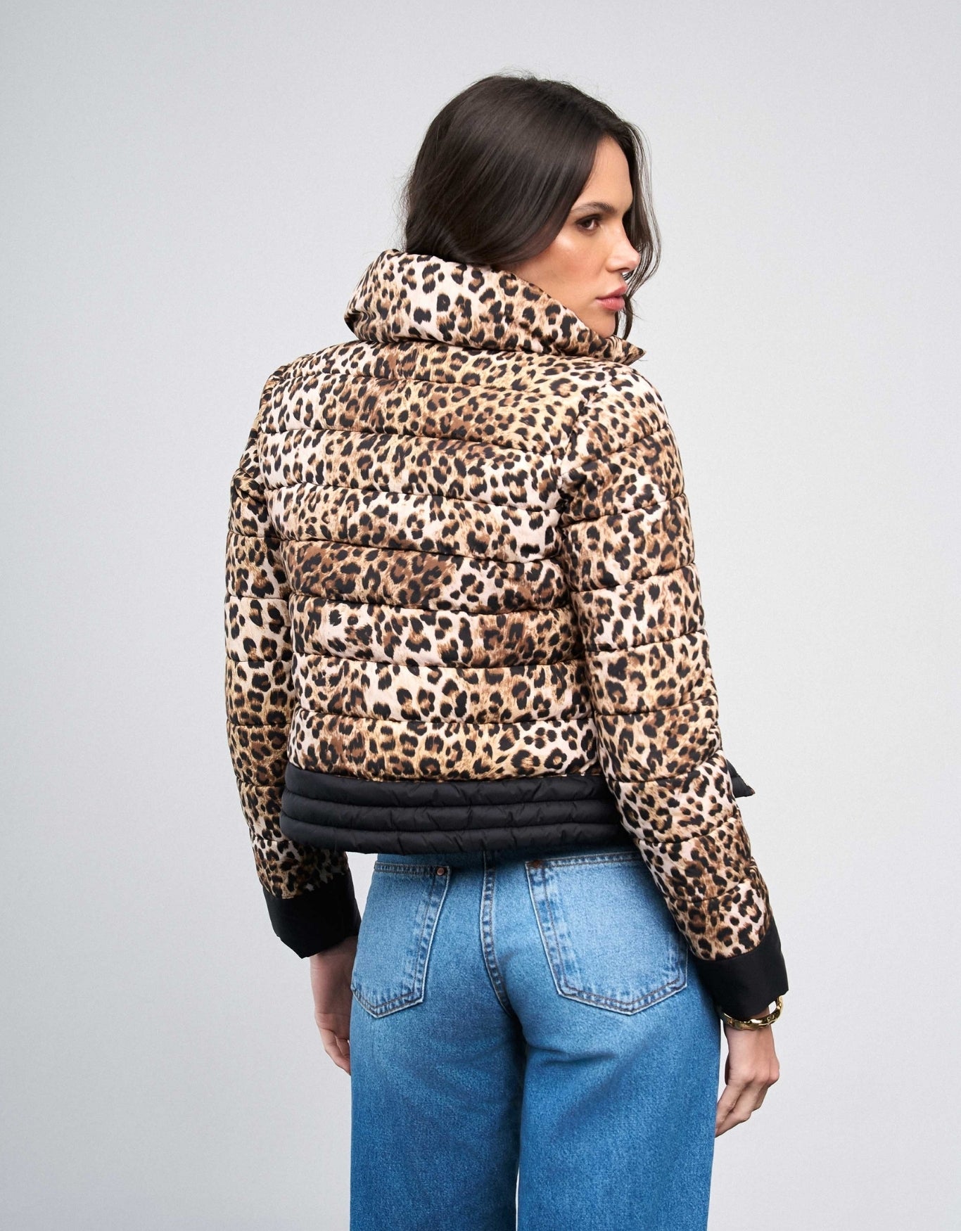 CASACO MADRE REINA  NYLON  ANIMAL PRINT