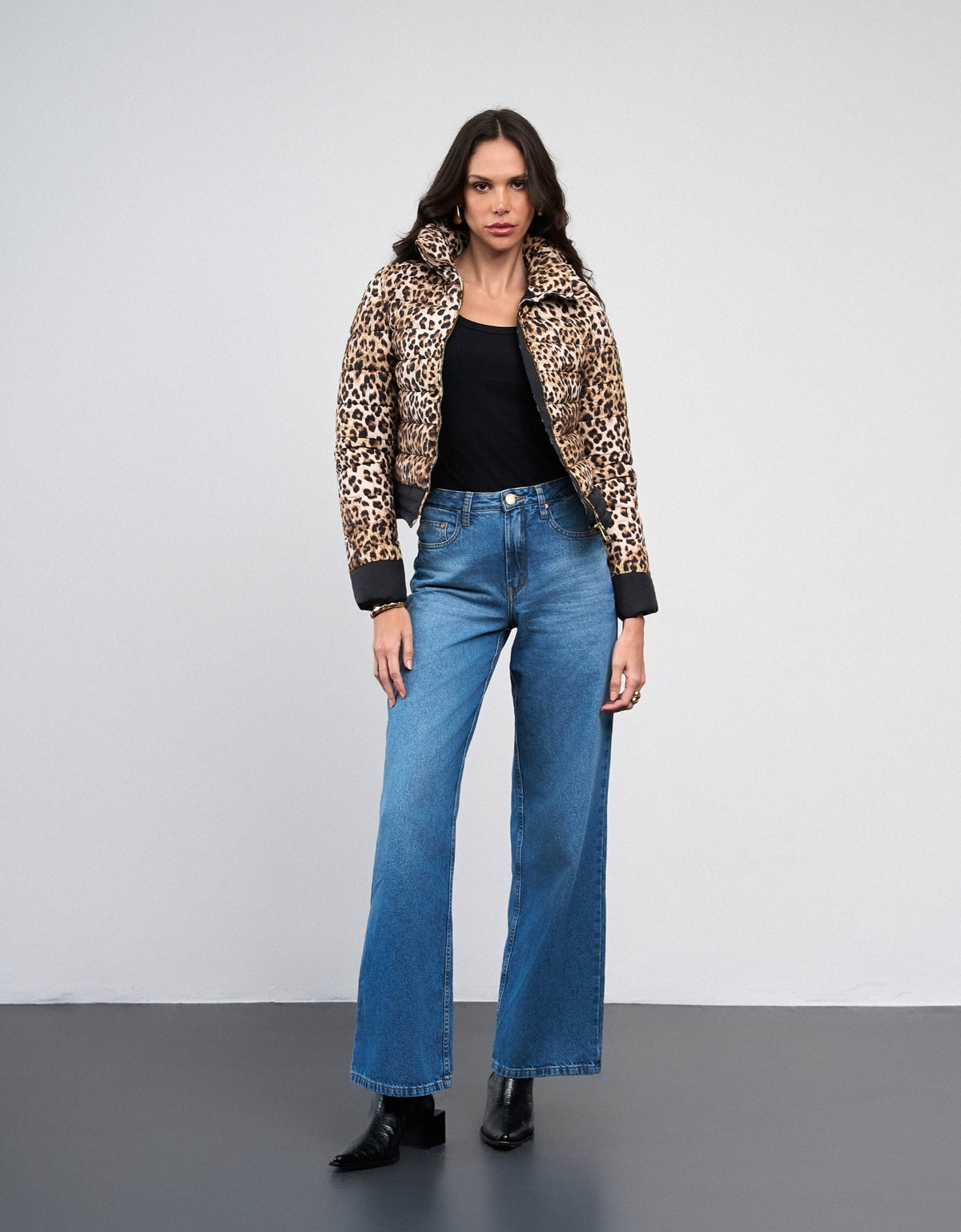CASACO MADRE REINA  NYLON  ANIMAL PRINT