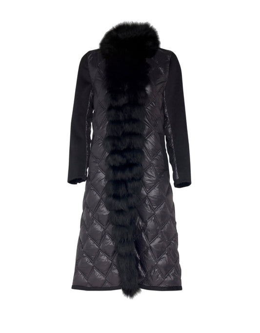 CASACO MADRE REINA NYLON PRETO