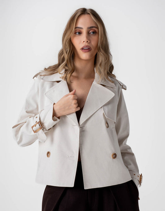 CASACO PIETRA MADRE REINA OFF WHITE