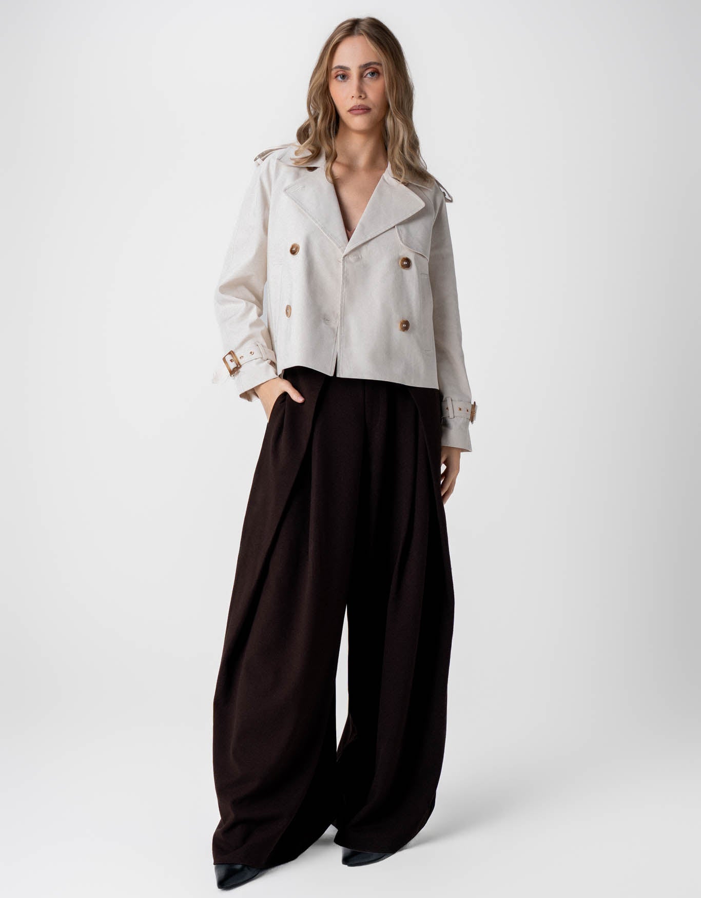 CASACO PIETRA MADRE REINA OFF WHITE