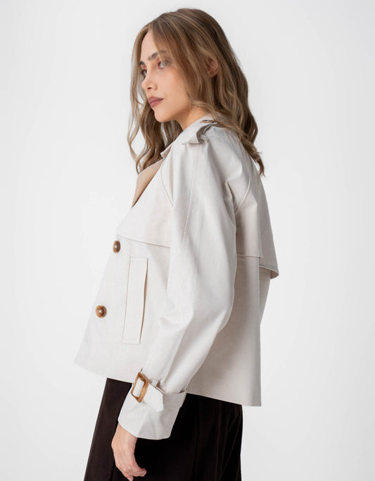 CASACO PIETRA MADRE REINA OFF WHITE