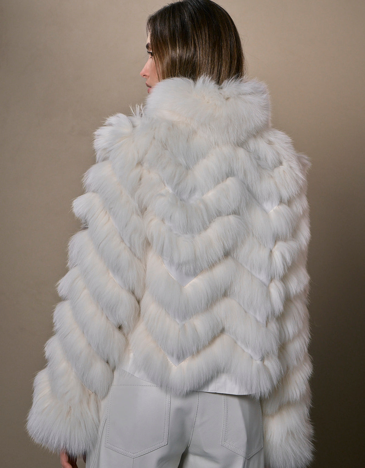 CASACO SILK BOTÕES REVERSÍVEL MADRE REINA PELE OFF WHITE