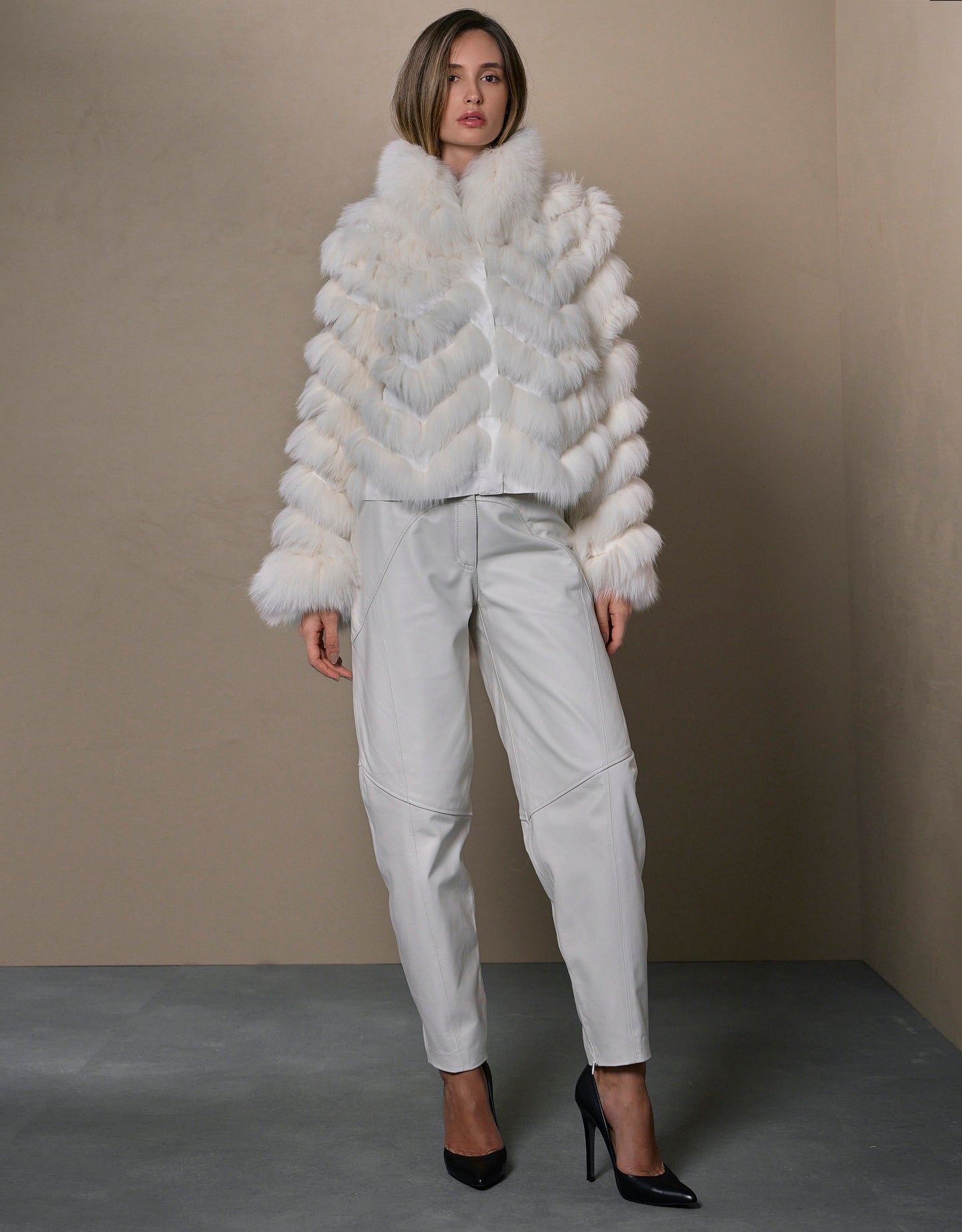 CASACO SILK BOTÕES REVERSÍVEL MADRE REINA PELE OFF WHITE