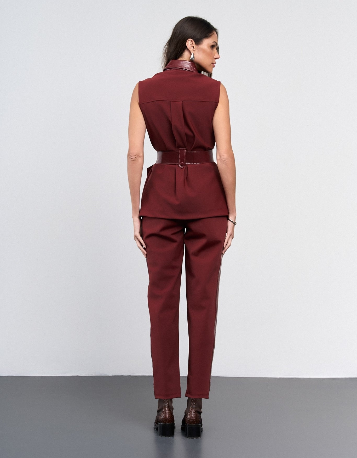 COLETE MADRE REINA COURO COM MALHA PINOT