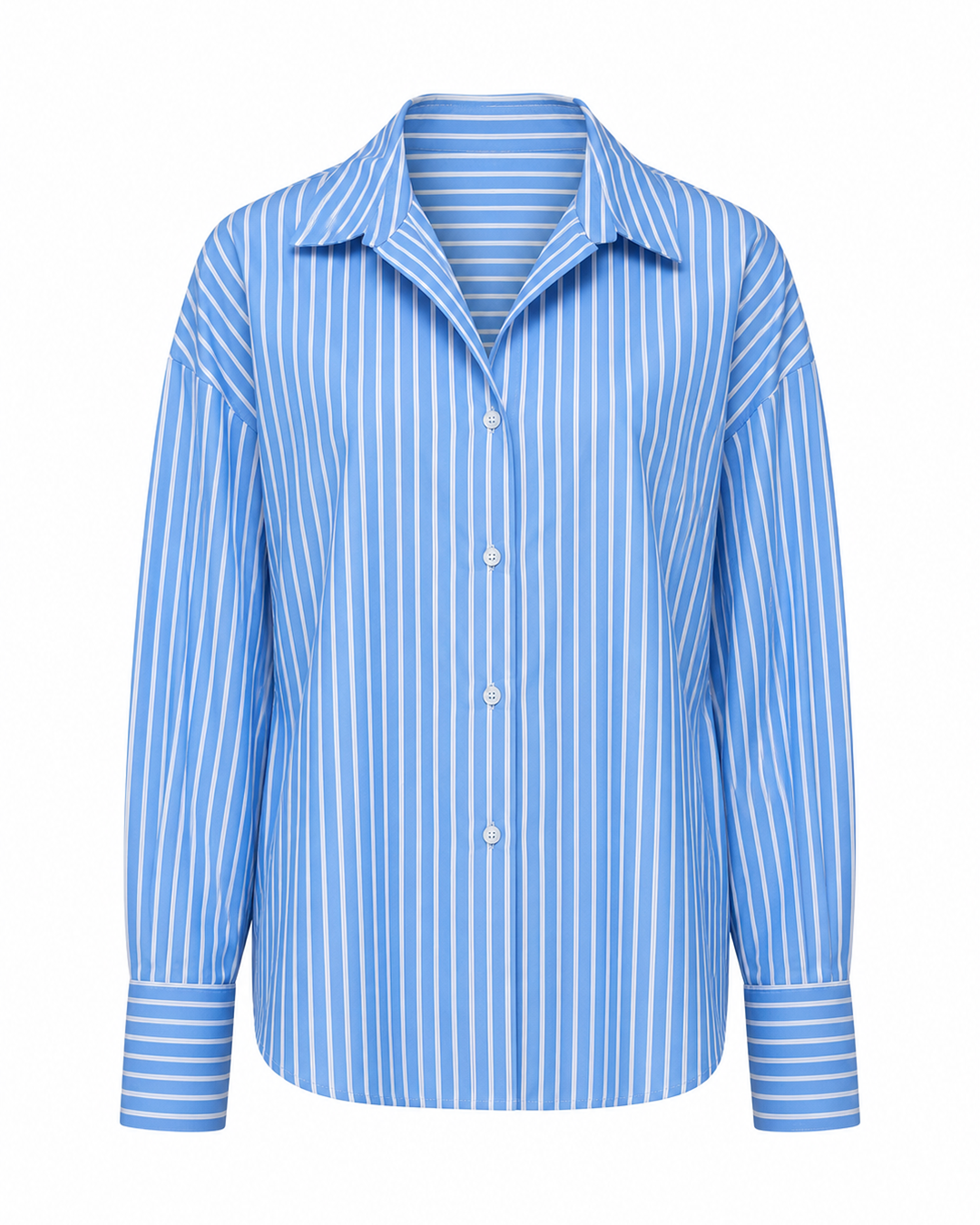 CAMISA FABIA MADRE REINA AZUL LISTRAS