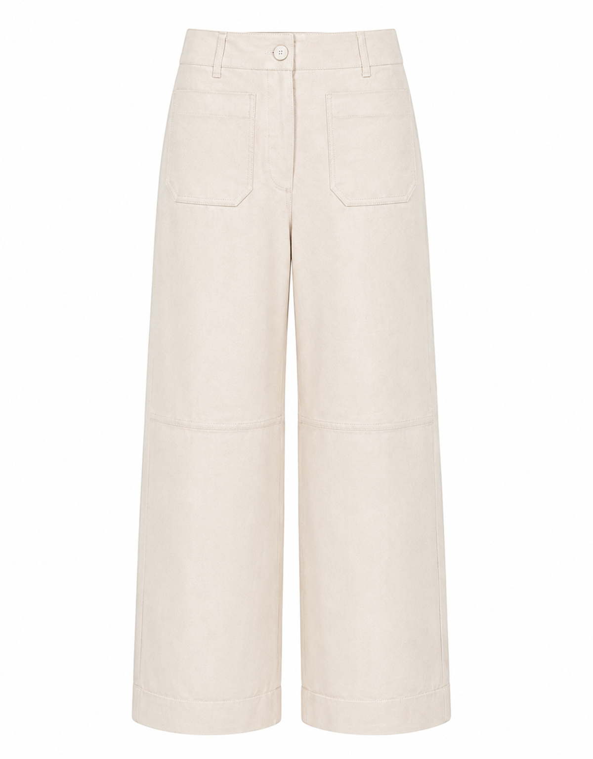 CALÇA MARIA CAPRI MADRE REINA COURO CREMA