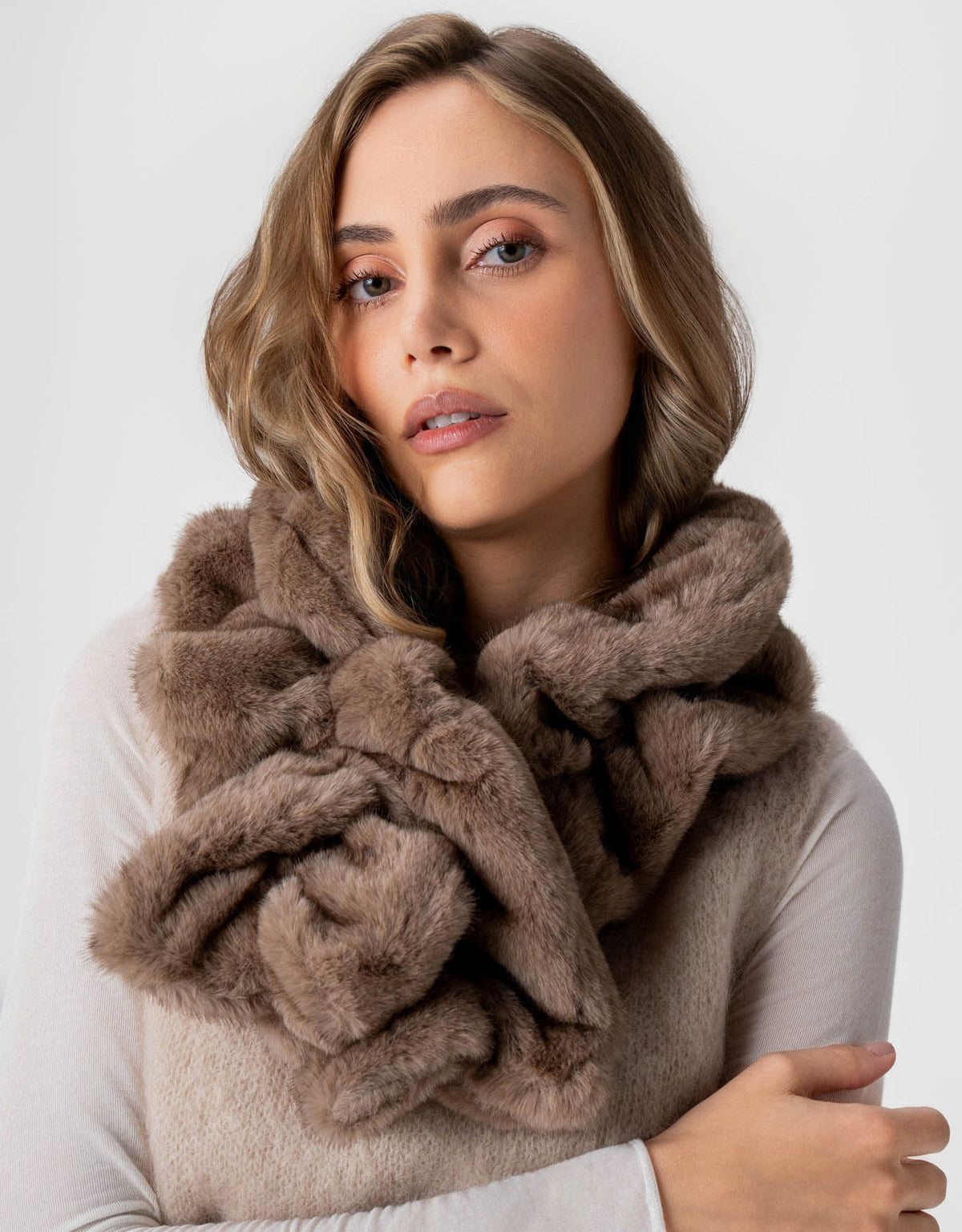 ENCHARPE MEL MADRE REINA TAUPE