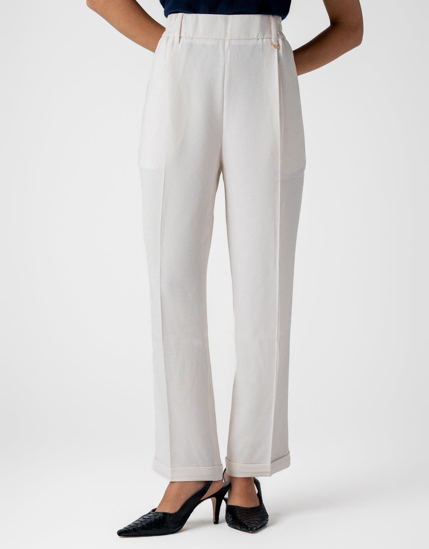 CALÇA HELOÍSA MADRE REINA ALFAIATARIA OFF WHITE