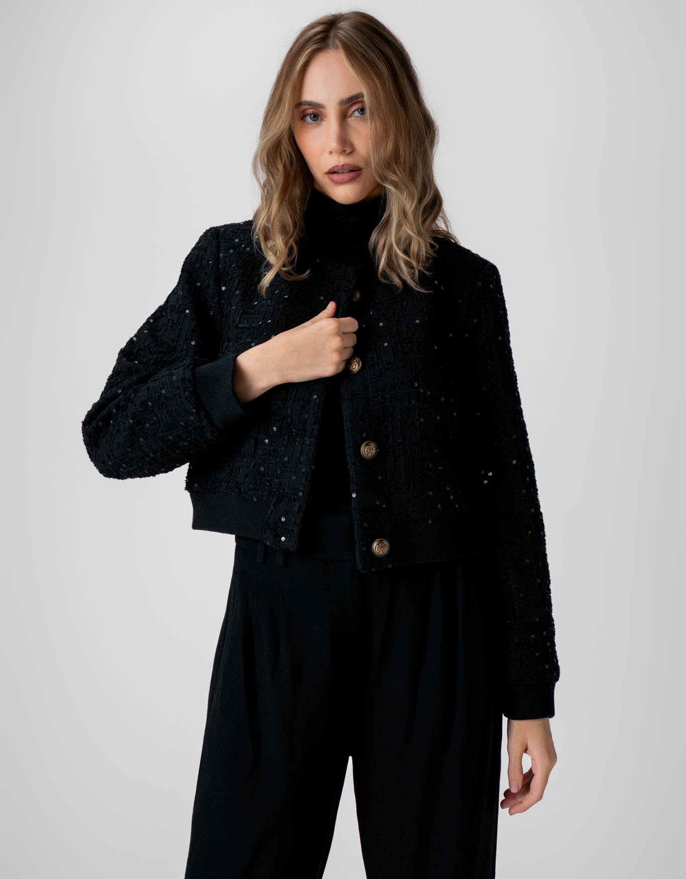 CASACO SARAH MADRE REINA PRETO