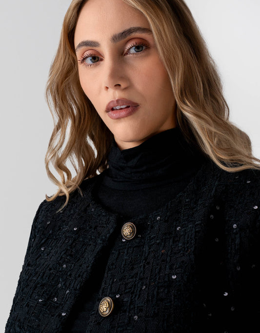 CASACO SARAH MADRE REINA PRETO