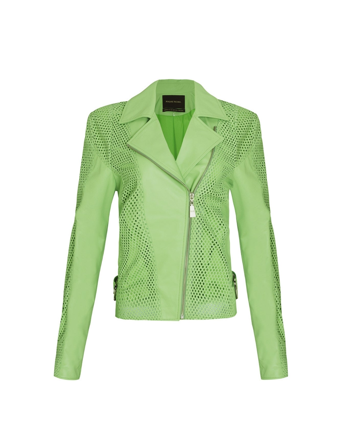 JAQUETA ÁGATA MADRE REINA COURO VERDE MENTA