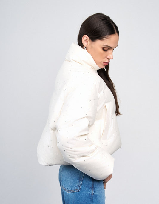 JAQUETA  AGATHA MADRE REINA NYLON OFF WHITE