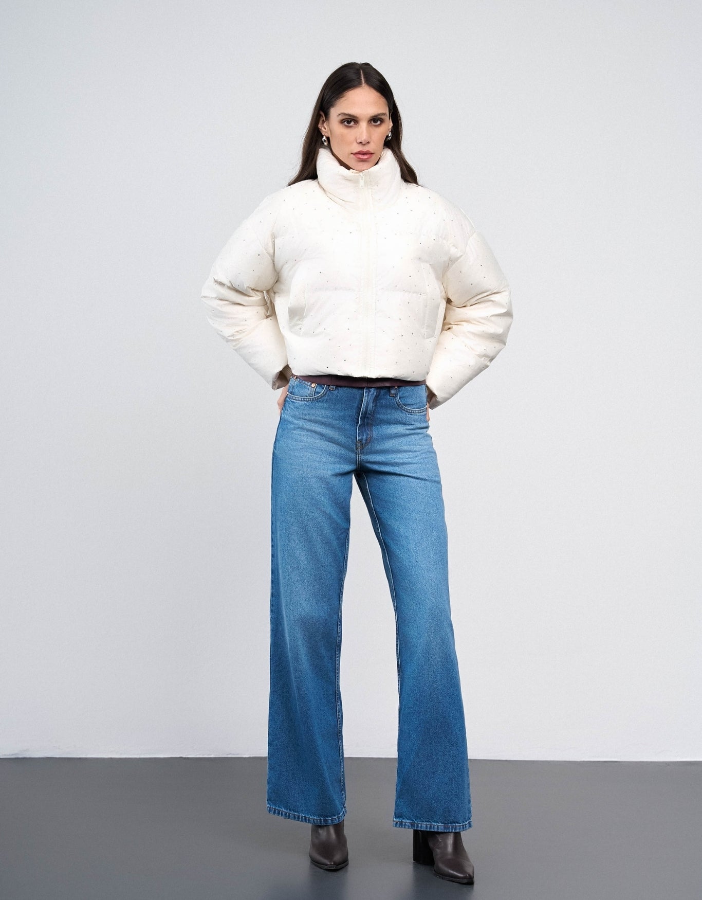 JAQUETA  AGATHA MADRE REINA NYLON OFF WHITE