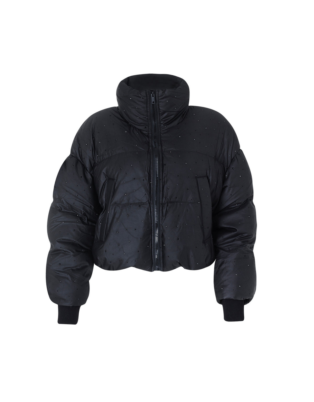 JAQUETA AGATHA MADRE REINA NYLON PRETO